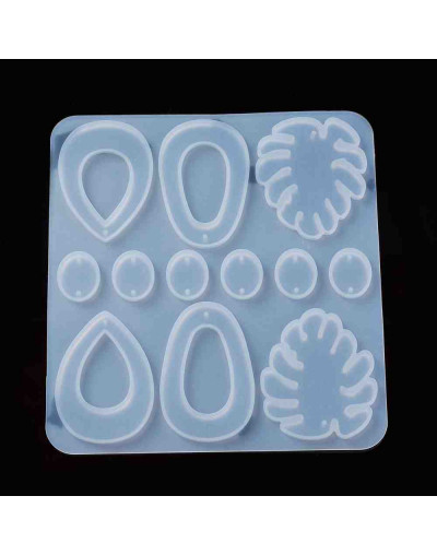 Moldes de silicona. Para resina. 4 formas diferentes. 120x130 milímetros. 1 unidad.