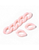 Eslabones de cadena. Ovalado (5). Pink. 16,5x11,5x3,5 mm. 50 unidades (aprox.)