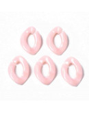 Eslabones de cadena. Ovalado (5). Pink. 16,5x11,5x3,5 mm. 50 unidades (aprox.)