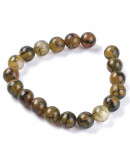 Agata Dragón. 08 milímetros diámetro. 1 mm perforación. 24 unidades hilo (aproximado). 