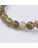 Agata Dragón. 08 milímetros diámetro. 1 mm perforación. 24 unidades hilo (aproximado). 