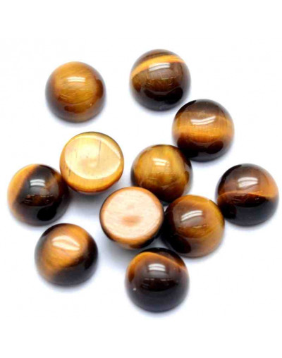 Ojo de Tigre. Moneda. 10x4 milímetros. Sin perforación. 1 unidad.