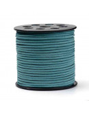 Gamuza. CADET BLUE. 2,7 milímetros ancho. 1,4 milímetros grosor. 5 metros.