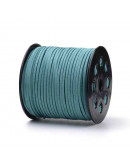 Gamuza. CADET BLUE. 2,7 milímetros ancho. 1,4 milímetros grosor. 5 metros.