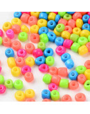 Color sólido paint. MIXTO (3). 4 milímetros.1,2 mm perforación. 40 gramos. 400 uds. aproximado.