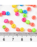 Color sólido paint. MIXTO (3). 4 milímetros.1,2 mm perforación. 40 gramos. 400 uds. aproximado.