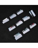 Moldes de silicona. Para resina. Set de 10 formas geométricas. 50 milímetros largo. 1 set. Moldes de silicona. Para resina. Set de 10 formas geométricas. 50 milímetros largo. 1 set.