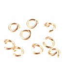 Arandelas acero. Color dorado. 0,8 mm grosor. 4 mm diámetro. 2,4 mm diámetro interno. 5gr/120 uds. Arandelas acero. Color dorado. 0,8 mm grosor. 4 mm diámetro. 2,4 mm diámetro interno. 5gr/120 uds.