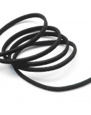 Gamuza. BLACK. 2,7 milímetros ancho. 1,4 milímetros grosor. 5 metros.