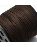 Gamuza. COFFE. 2,7 milímetros ancho. 1,4 milímetros grosor. 5 metros.
