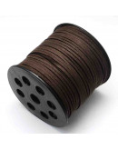 Gamuza. COFFE. 2,7 milímetros ancho. 1,4 milímetros grosor. 5 metros.