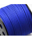 Gamuza. BLUE. 2,7 milímetros ancho. 1,4 milímetros grosor. 5 metros.