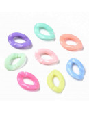 Eslabones de cadena. Ovalado (5). Color mixto. 16,5x11,5x3,5 mm. 50 unidades (aprox.)