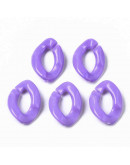 Eslabones de cadena. Ovalado (5). Dark Orchid. 16,5x11,5x3,5 mm. 50 unidades (aprox.)