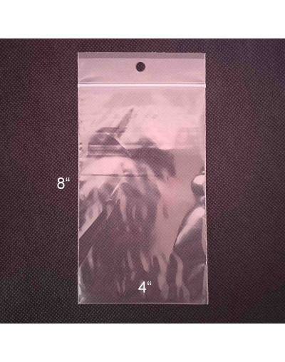Bolsa Zip. 4x8 pulgadas. Con perforación de 5 milímetros. 50 unidades. Bolsa Zip. 4x8 pulgadas. Con perforación de 5 milímetros. 50 unidades.