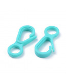 Cierre lobster. Acrílico. Varios colores. 33x15,5x4,5 milímetros. 4,5 mm perforación. 10 unidades.