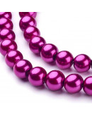 Esfera. Glass Perla. CAMELIA. 6~7 mm diámetro. 1 mm perforación. 145 unidades hilo (aproximado).