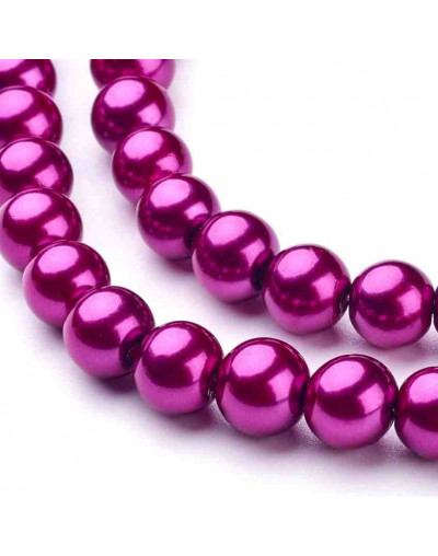 Esfera. Glass Perla. CAMELIA. 6~7 mm diámetro. 1 mm perforación. 145 unidades hilo (aproximado).