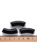 Tubo curvo. Color BLACK. 36x13,5x11,5 milímetros. 4 mm diámetro. 4 unidades.