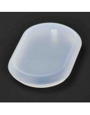 Molde de silicona. Para resina. Ovalo. 52x35x7,5 milímetros. 3 mm perforación. 1 unidad. Molde de silicona. Para resina. Ovalo. 52x35x7,5 milímetros. 3 mm perforación. 1 unidad.