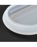 Molde de silicona. Para resina. Ovalo. 52x35x7,5 milímetros. 3 mm perforación. 1 unidad. Molde de silicona. Para resina. Ovalo. 52x35x7,5 milímetros. 3 mm perforación. 1 unidad.