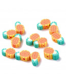 Piña. 13x9x5 milímetros. 1,8 milímetros perforación. 10 unidades.