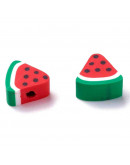 Sandía. 9x10x5 milímetros. 1,8 milímetros perforación. 10 unidades.