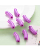 Tubo curvo. Color MEIDUM ORCHID. 36x13,5x11,5 milímetros. 4 mm diámetro. 4 unidades.