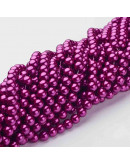 Esfera. Glass Perla. CAMELIA. 8 mm diámetro. 1 mm perforación. 100 unidades hilo (aproximado).