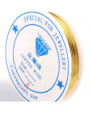 Latón. Corte redondo. Calibre 26 (0,40 mm). 15 metros. Temple Suave.