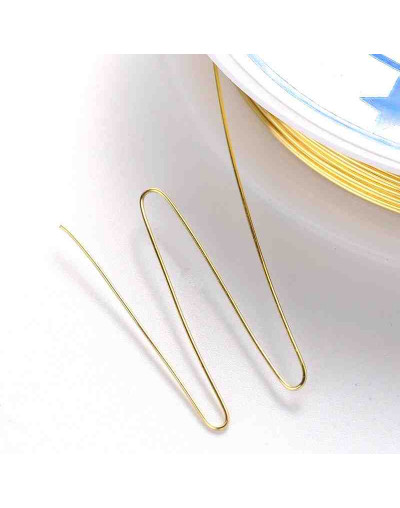 Latón. Corte redondo. Calibre 26 (0,40 mm). 15 metros. Temple Suave.