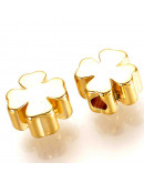 Trébol. Aleación de cobre. Baño 18K Gold. 5x5x3 mm. 1,2 mm perforacion. 2 unidades. Trébol. Aleación de cobre. Baño 18K Gold. 5x5x3 mm. 1,2 mm perforacion. 2 unidades.