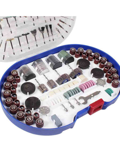 Accesorios para taladro de mano. 276 accesorios. Inlcuye estuche. 1 set. Accesorios para taladro de mano. 276 accesorios. Inlcuye estuche. 1 set.