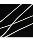 Cordón de poliester encerado. Piel de Serpiente. Color WHITE. 1 mm grosor. 180 metros.