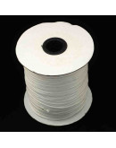 Cordón de poliester encerado. Piel de Serpiente. Color WHITE. 1 mm grosor. 180 metros.