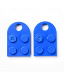 Corazón-Lego. Acrílico. Color ROYAL BLUE. 23,5x15,5x5 mm. 5 mm perforación. 2 set. Corazón-Lego. Acrílico. Color ROYAL BLUE. 23,5x15,5x5 mm. 5 mm perforación. 2 set.