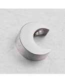 Luna. Acero inoxidable.Color plateada.8 milímetros 2 mm perforación.1 unidad