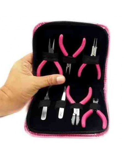 Set Fashion Mini. 7 piezas. Designs Wire. Acero inoxidable. Pinzas de 80 milímetros. 1 set.