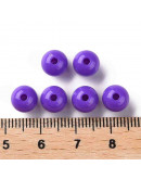 Esfera color sólido. MEDIUM SLATE. 8x7 milímetros. 2 mm perforación. 50 unidades.