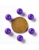 Esfera color sólido. MEDIUM SLATE. 8x7 milímetros. 2 mm perforación. 50 unidades.