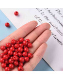 Esfera color sólido. FIRE BRICK. 8x7 milímetros. 2 mm perforación. 50 unidades.