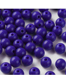 Esfera color sólido. DARK SLATE BLUE. 8x7 milímetros. 2 mm perforación. 50 unidades.