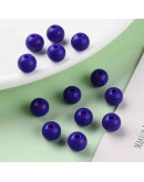 Esfera color sólido. DARK SLATE BLUE. 8x7 milímetros. 2 mm perforación. 50 unidades.