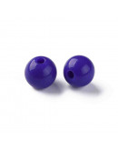 Esfera color sólido. DARK SLATE BLUE. 8x7 milímetros. 2 mm perforación. 50 unidades.