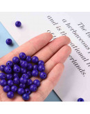 Esfera color sólido. DARK SLATE BLUE. 8x7 milímetros. 2 mm perforación. 50 unidades.