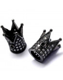 Corona (2). Aleación + Zirconia. Color Gunmetal. 12x10x10 milímetros 1,5 mm perforación. 1 unidad. Corona (2). Aleación + Zirconia. Color Gunmetal. 12x10x10 milímetros 1,5 mm perforación. 1 unidad.