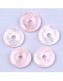 Cuarzo Rosa. Dona. 20x4 milímetros. 5 mm perforacion. 1 unidad. Cuarzo Rosa. Dona. 20x4 milímetros. 5 mm perforacion. 1 unidad.