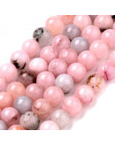 Jásper Cherry Blossom. 10 mm diámetro. 1,2 mm perforación. 37 unidades hilo (aproximado). Jásper Cherry Blossom. 10 mm diámetro. 1,2 mm perforación. 37 unidades hilo (aproximado).