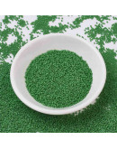 MIYUKI Delica. Color: GREEN. 1,3x1,6 mm (11/0). 0,8 mm perforación. 10 gramos (2000 uds aprox). MIYUKI Delica. Color: GREEN. 1,3x1,6 mm (11/0). 0,8 mm perforación. 10 gramos (2000 uds aprox).