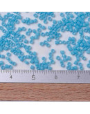 MIYUKI Delica. Color: TURQUOISE BLUE. 1,3x1,6 mm. 0,8 mm perforación. 10 gr (2000 uds aprox). MIYUKI Delica. Color: TURQUOISE BLUE. 1,3x1,6 mm. 0,8 mm perforación. 10 gr (2000 uds aprox).